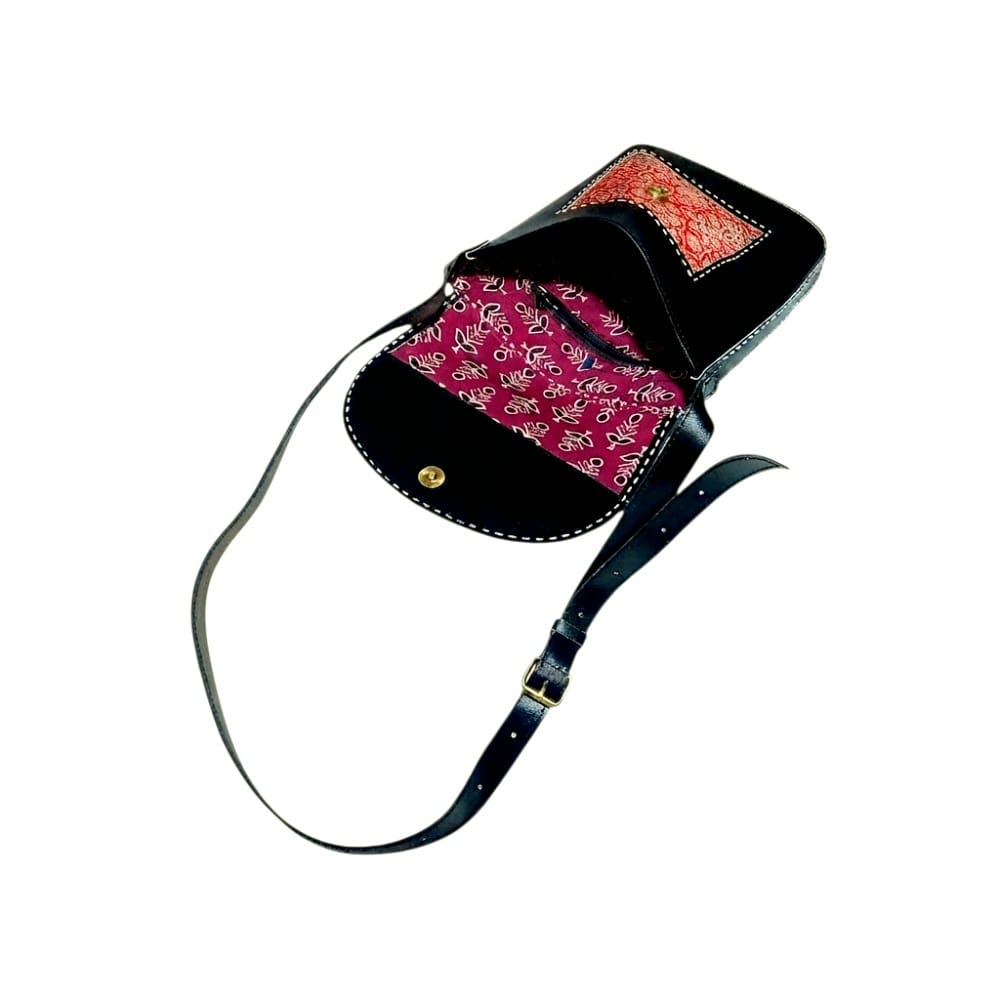Handcrafted Pure Leather Bucket Style Sling Bag