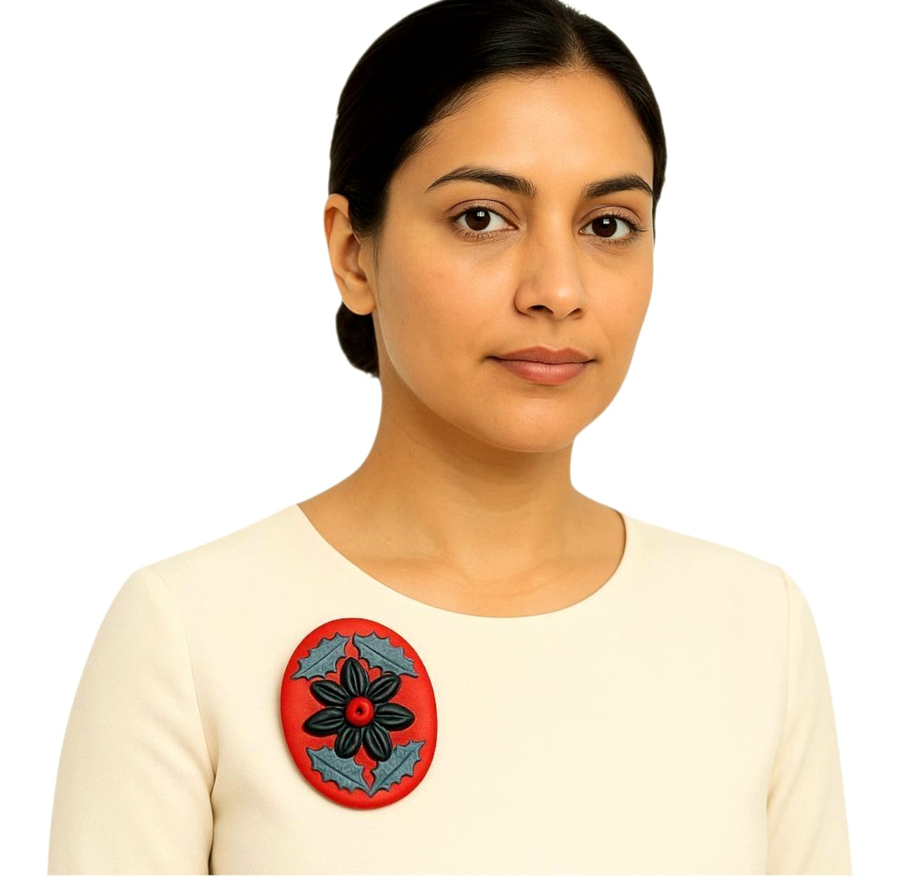 Purely Handmade Floral Design Saree Brooches