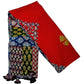 Pure Cotton Ajrakh Hand Block Printed Floral Design Patchwork Dupatta (With Tassels)