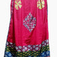 Pure Cotton Ajrakh Hand Block Printed Floral Design Patchwork Dupatta (With Tassels)