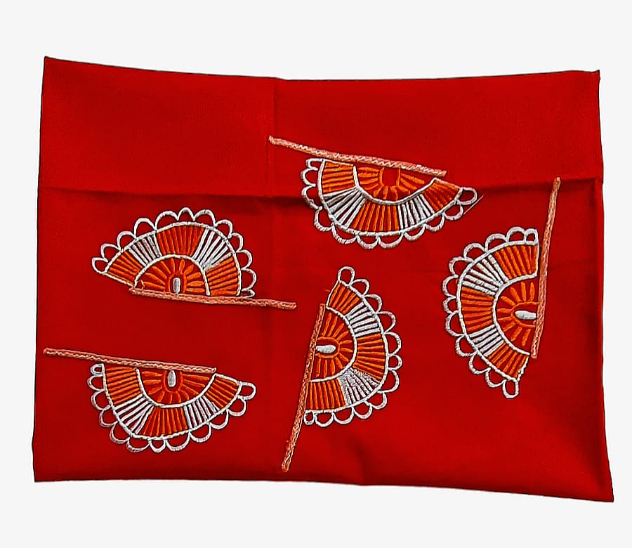 Hand Embroidered Hand Stitched Designer Premium Cotton Blouse Piece