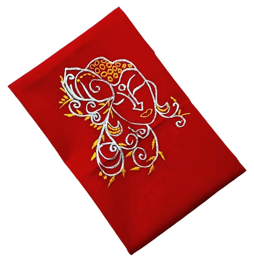 Hand Embroidered Hand Stitched Designer Premium Cotton Blouse Piece