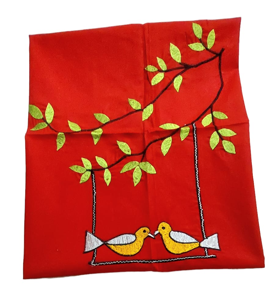 Hand Embroidered Hand Stitched Designer Premium Cotton Blouse Piece