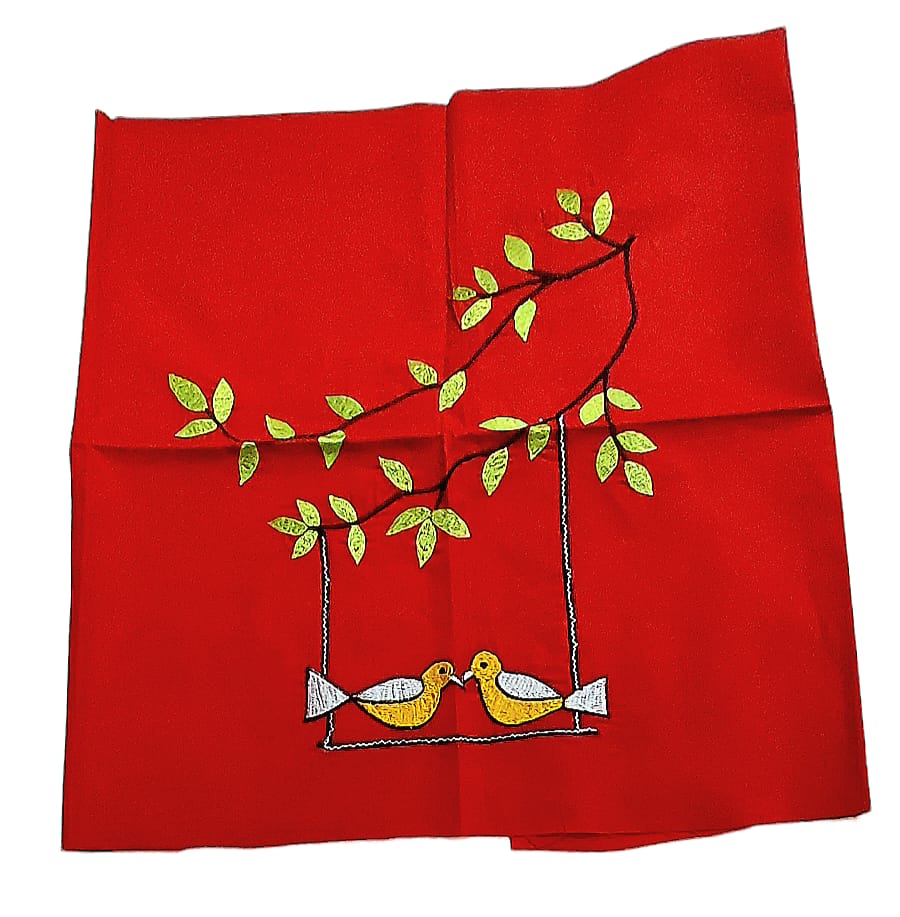 Hand Embroidered Hand Stitched Designer Premium Cotton Blouse Piece