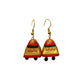 Purely Handmade Terracotta Metallic Conical Jhumka Designer Earrings