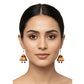 Purely Handmade Terracotta Metallic Conical Jhumka Designer Earrings