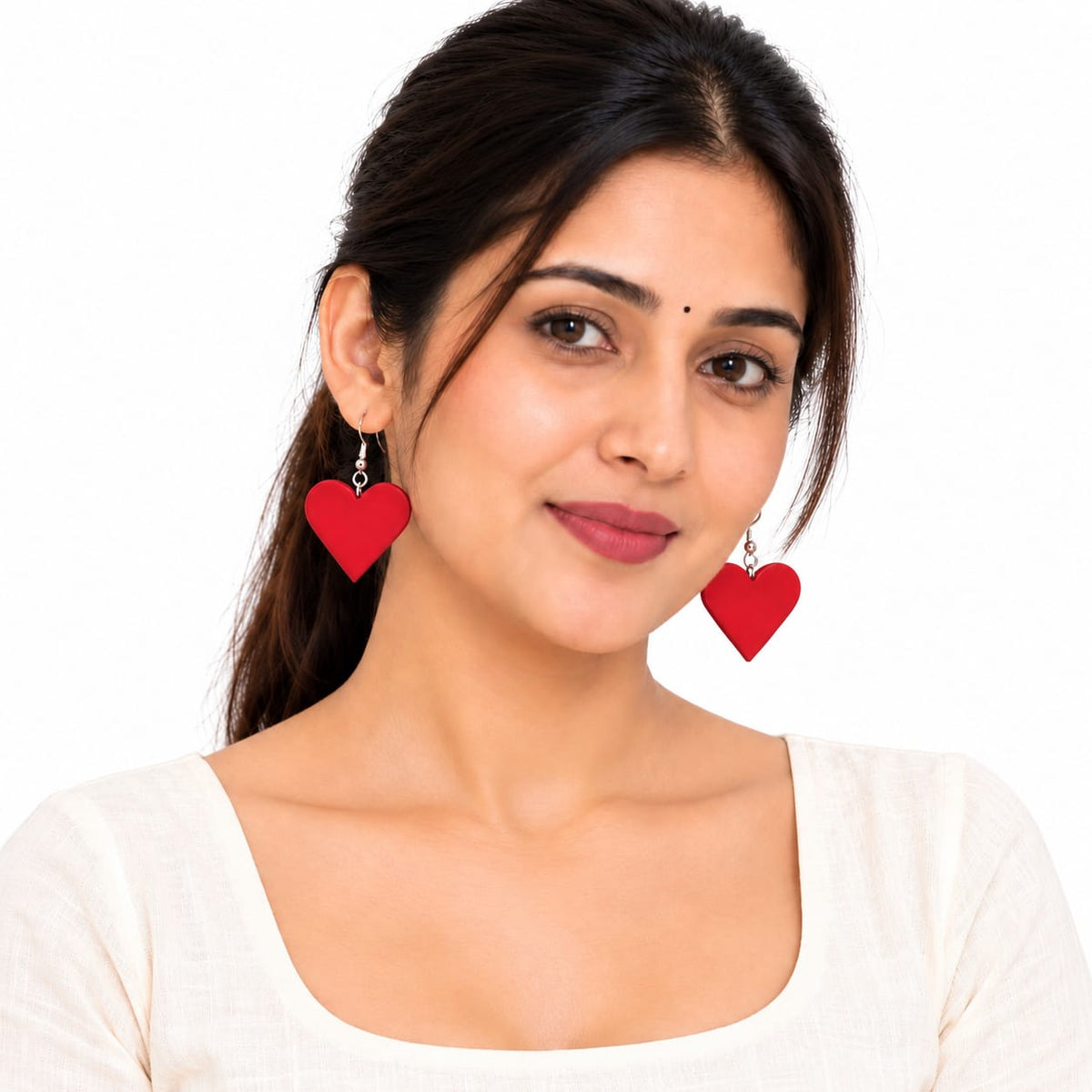 Purely Handmade Lightweight Clay Earrings For Women & Girls I Special Collection For Valentines Day