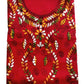 Purely Hand Embroidered Kantha Work Premium Pure Cotton Suit (3) Piece (Unstitched)