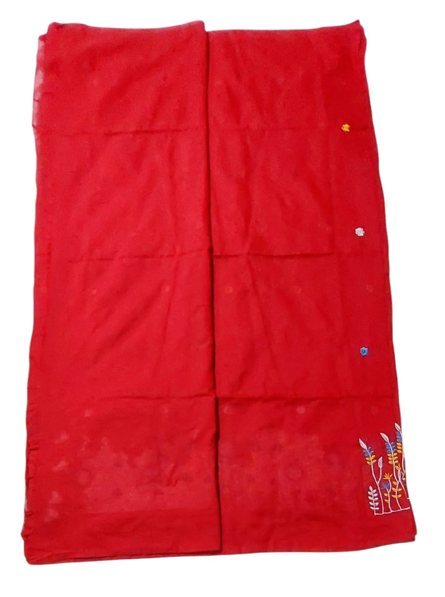 Fashweave Pure Cotton Embroidered Saree for Women and Girls | A Timeless Fusion of Traditional Craftsmanship and Contemporary Elegance, Perfect for Every Special Occasion