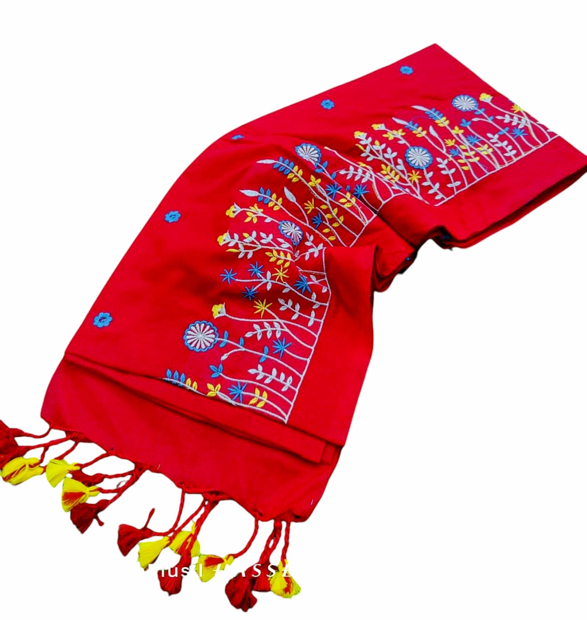 Fashweave Pure Cotton Embroidered Saree for Women and Girls | A Timeless Fusion of Traditional Craftsmanship and Contemporary Elegance, Perfect for Every Special Occasion