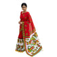Pure Handloom Cotton Block Printed Saree