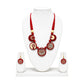 Purely Handmade Terracotta Rope Necklace With Earrings
