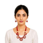 Purely Handmade Terracotta Rope Necklace With Earrings