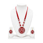 Purely Handmade Terracotta Rope Necklace With Earrings