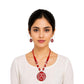 Purely Handmade Terracotta Rope Necklace With Earrings