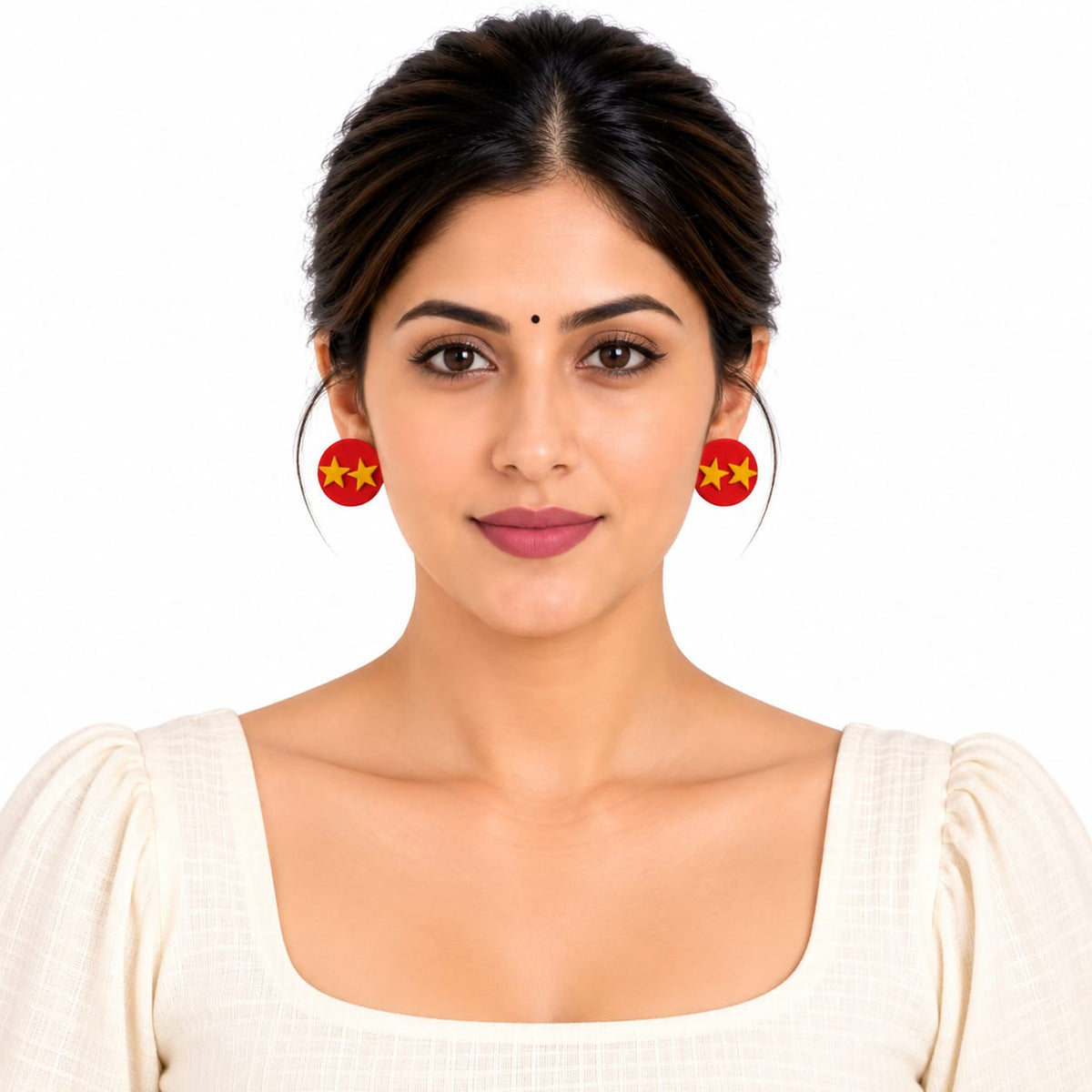 Purely Handmade Clay(Stud) Earrings