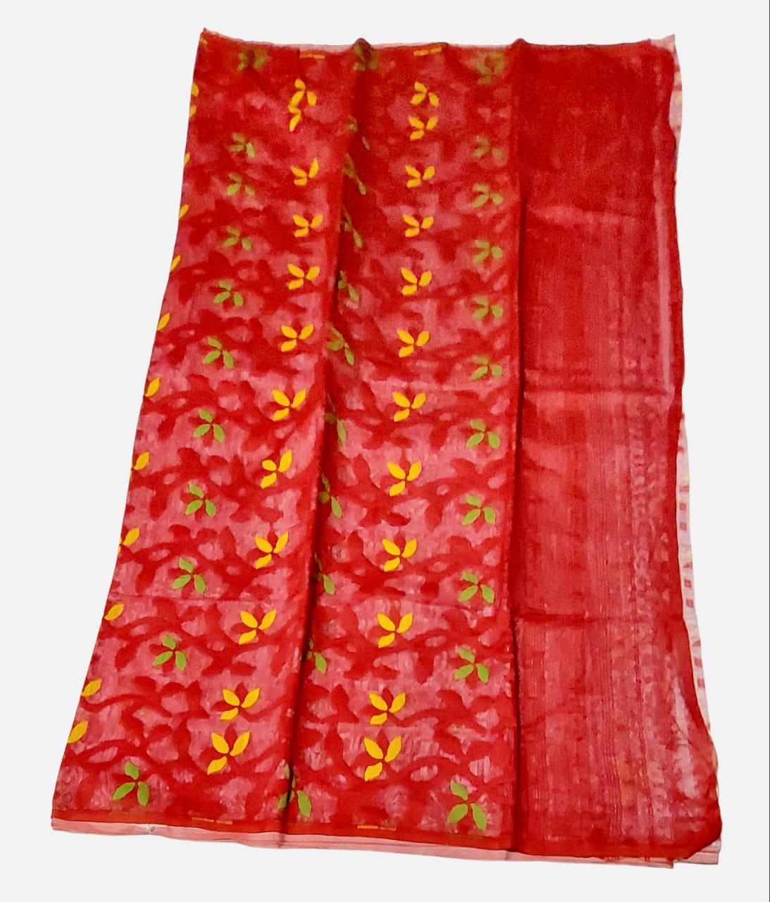 Exquisite Premium Handloom Cotton Jamdani Saree