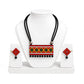 Lightweight Purely Handmade Terracotta Rope Necklace With Earrings