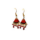 Purely Handmade Terracotta Metallic Conical Jhumka Designer Earrings