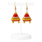 Purely Handmade Terracotta Metallic Conical Jhumka Designer Earrings