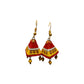 Purely Handmade Terracotta Metallic Conical Jhumka Designer Earrings