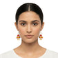 Purely Handmade Terracotta Metallic Conical Jhumka Designer Earrings