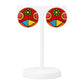 Purely Handmade Round Shaped Terracotta Stud Earrings