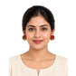 Purely Handmade Round Shaped Terracotta Stud Earrings