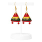 Purely Handmade Terracotta Metallic Conical Jhumka Designer Earrings