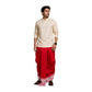 Cotton Silk Dhoti Pant With Contrasting Colour