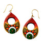 Lightweight Handmade Teardrop Shaped Terracotta Earrings (Dangler)