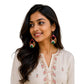 Lightweight Handmade Teardrop Shaped Terracotta Earrings (Dangler)