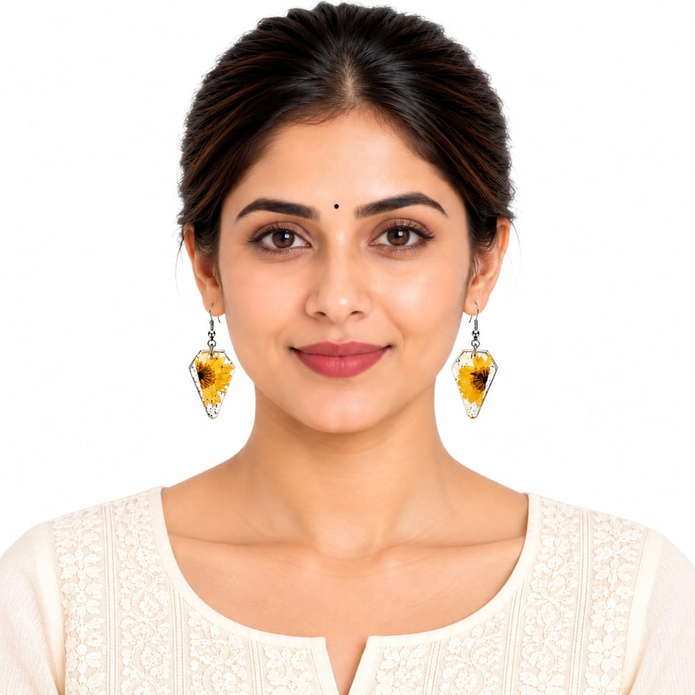 Premium Purely Handmade Resin Jewellery Earrings for Women & Girls