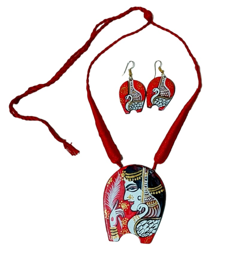 Terracotta Handpainted Jewellery Set