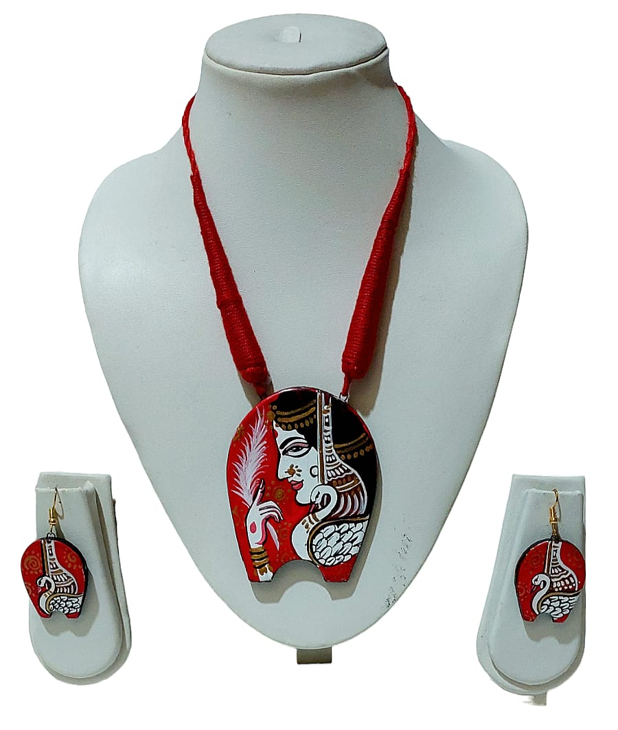 Terracotta Handpainted Jewellery Set