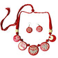 Handmade Terracotta Collar Necklace Set