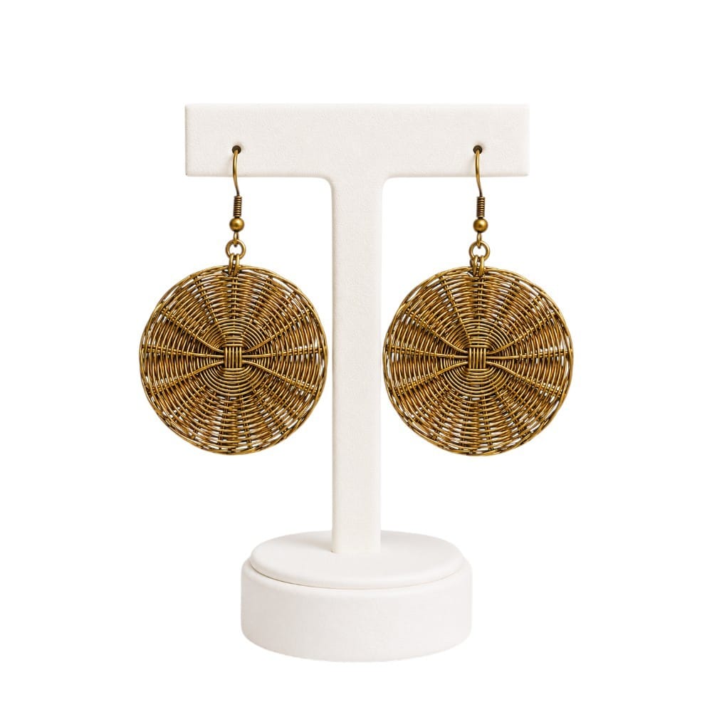 Purely Handmade Brass Earrings