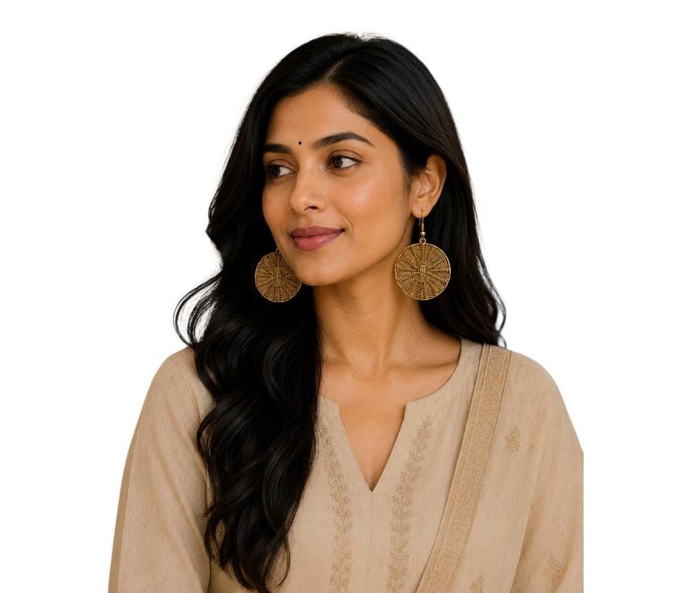 Purely Handmade Brass Earrings