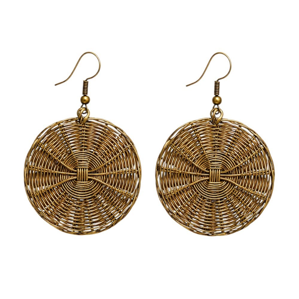 Purely Handmade Brass Earrings