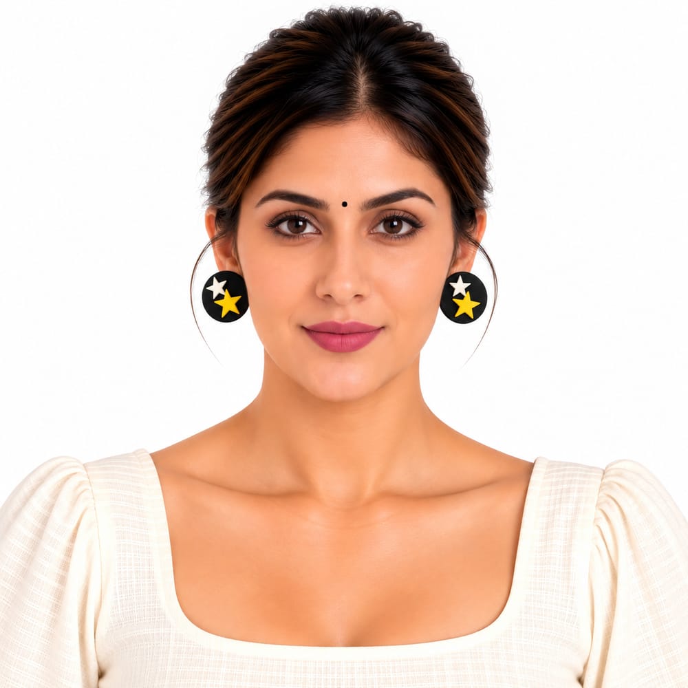 Purely Handmade Clay(Stud) Earrings