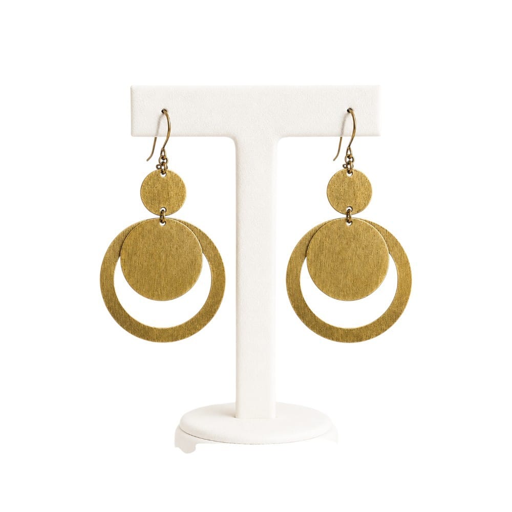 Purely Handmade Brass Earrings
