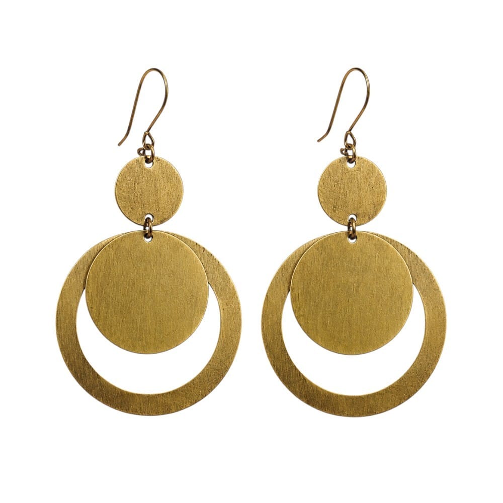 Purely Handmade Brass Earrings