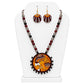 Purely Handmade Terracotta Ganesh Bappa Design Jewellery Necklace Set