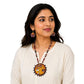 Purely Handmade Terracotta Ganesh Bappa Design Jewellery Necklace Set