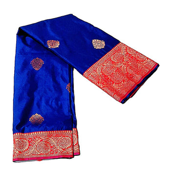 Fashweave Katan Silk Saree with Blouse Piece for Women