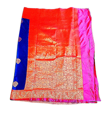 Fashweave Katan Silk Saree with Blouse Piece for Women