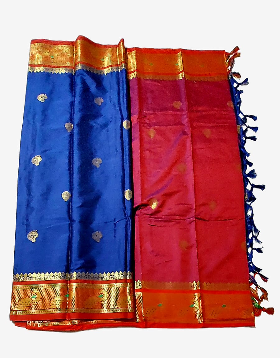 Exquisite Kadiyal Paithani Silk Saree