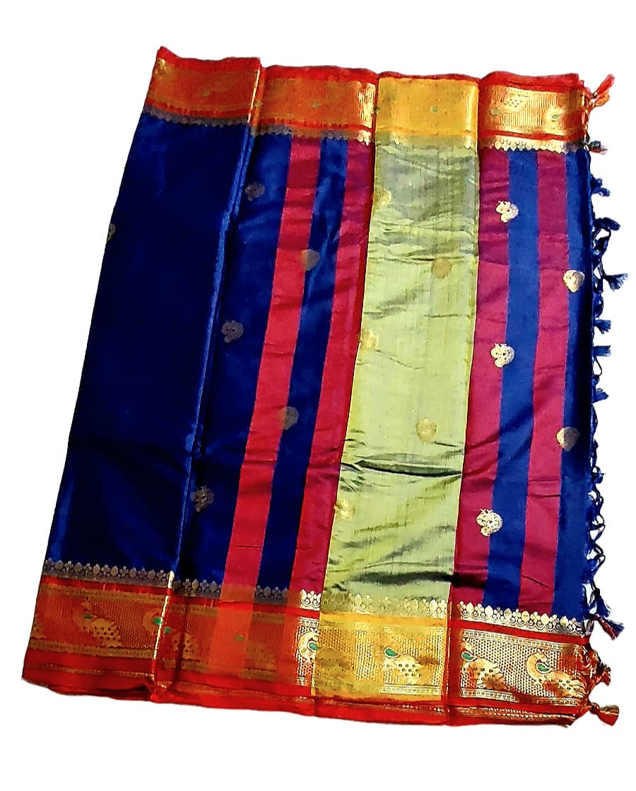 Exquisite Kadiyal Paithani Silk Saree