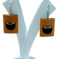 Purely Handmade & Handpainted Bamboo Earrings