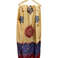 Pure Cotton Ajrakh Hand Block Printed Floral Design Patchwork Dupatta (With Tassels)
